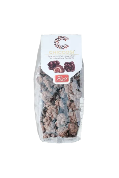 Chiccosì - Feigenwürfel mit Edelschokolade überzogen (Pistì) 200 g – Bild 1
